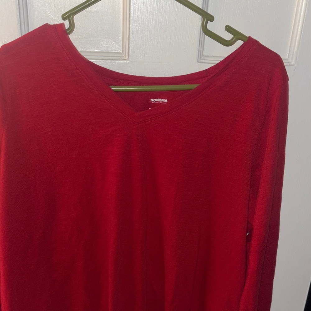 Sonoma Crimson V-Neck Top